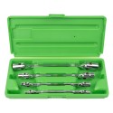 Coffret de 4 clés à douille Torx femelles E articulées de E6 à E24 pour mécanique automobile et maintenance professionnelle