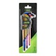 Jeu de 9 clés Allen extra-longues à bout sphérique en acier Chrome Vanadium de 1,5 à 10 mm pour mécanique