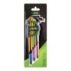 Jeu de 9 clés Torx extra-longues colorées en acier S2 de T10 à T50 pour mécanique automobile et maintenance