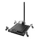 Détecteur de jeu pour suspension automobile avec plateforme articulée, charge 800 kg et pneus jusqu'à 330 mm