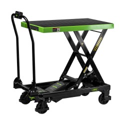 Table élévatrice hydraulique électrique sur batterie(non fournie) 20 V 500 kg avec plateforme 820 x 520 mm