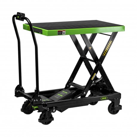 Table élévatrice hydraulique électrique sur batterie(non fournie) 20 V 500 kg avec plateforme 820 x 520 mm