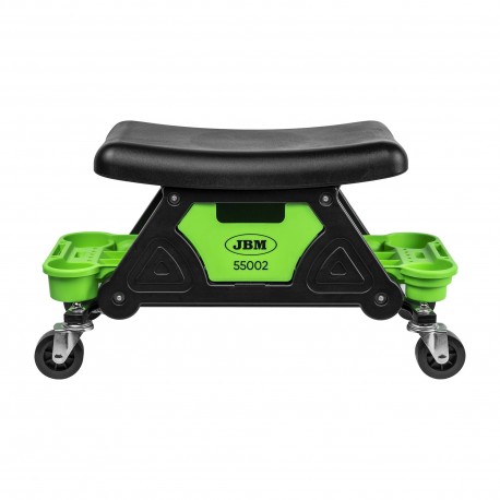 Tabouret d'atelier en acier avec plateaux amovibles, roulettes, rangement pour outils et charge 136 kg