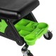 Tabouret d'atelier en acier avec plateaux amovibles, roulettes, rangement pour outils et charge 136 kg