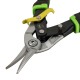 Ciseaux à tôle coupe droite 250 mm en acier Cr-Mo avec poignée ergonomique pour acier et inox