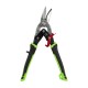 Cisailles à tôle coupe à gauche 250 mm en acier Cr-Mo avec poignée ergonomique pour acier et inox