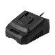 Chargeur 20 V 2 A pour batteries 2 Ah, 4 Ah et 6 Ah avec charge rapide et alimentation universelle 100-240 V