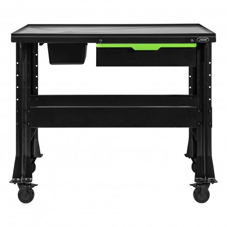 Table de travail mobile avec système de drainage, réservoir 7 L, tiroir à outils et charge maximale de 450 kg