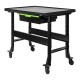Table de travail mobile avec système de drainage, réservoir 7 L, tiroir à outils et charge maximale de 450 kg