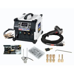 Poste à arc tiré modèle GYS GYSPOT ARCPULL 700 avec moteur linéaire, modes synergique et expert et mémoire 99 programmes