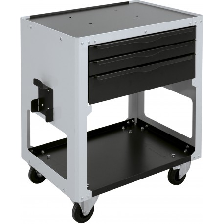 Servante GYS pour riveteuse GYSPRESS 10T avec 3 tiroirs, rangements pour bras et support de riveteuse en option