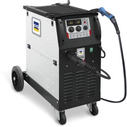 Poste à souder MIG/MAG CARMIG-E AUTO 200 A monophasé avec accessoires et dévidoir 4 galets