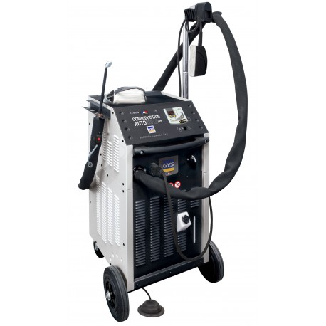 Chauffeur à induction modèle COMBIDUCTION AUTO 50 LG, 5200 W avec lance et inducteurs pour carrosserie, mécanique et déblocage