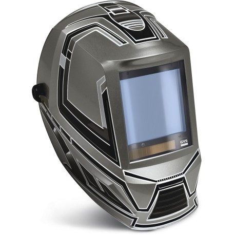 Masque de soudage automatique modèle, GYS GYSMATIC XXL TRUE COLOR, DIN 5-13 avec mode meulage, écran XXL et 4 capteurs