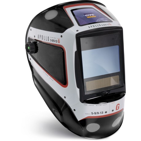 Masque de soudage modèle GYS APOLLO TRUE COLOR, obscurcissement automatique DIN 5-13 avec vision panoramique et 4 capteurs