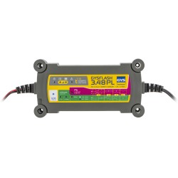 Chargeur de batterie modèle GYSFLASH 3.48 PL, 3 A 48 V pour batteries plomb, lithium-ion et LiFePO4 avec maintien de charge
