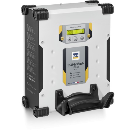 Chargeur de batterie mural modèle GYSFLASH 102.12 HF Vertical 100 A 12 V avec alimentation stabilisée pour batteries plomb