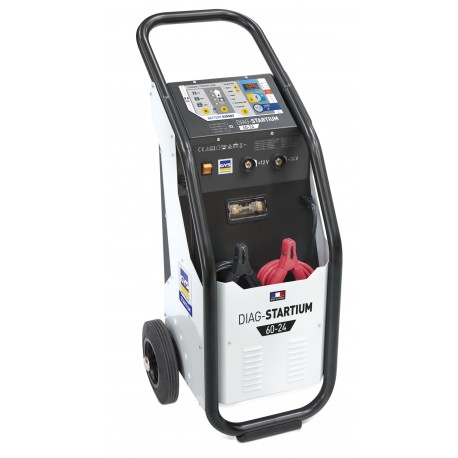 Chargeur démarreur automatique modèle DIAG STARTIUM 60-24, 6 V, 12 V et 24 V pour batteries plomb jusqu'à 900 Ah