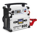 Booster de démarrage modèle GYSPACK PRO 800, 12 V avec batterie intégrée 28 Ah et alimentation 12 V