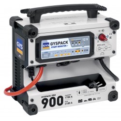 Booster de démarrage modèle GYSPACK PRO 900, 12 V avec chargeur intégré et batterie 30 Ah