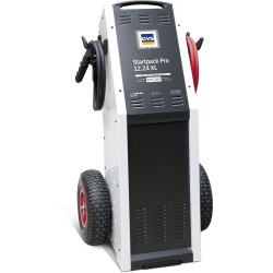 Booster de démarrage professionnel modèle STARTPACK PRO 12.24 XL, 12 V / 24 V avec batteries Exide 50 Ah et chargeur GYSFLASH