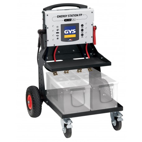 Booster de démarrage professionnel modèle ENERGY STATION FP, 12 V / 24 V avec chargeur automatique 30 A (sans batteries)