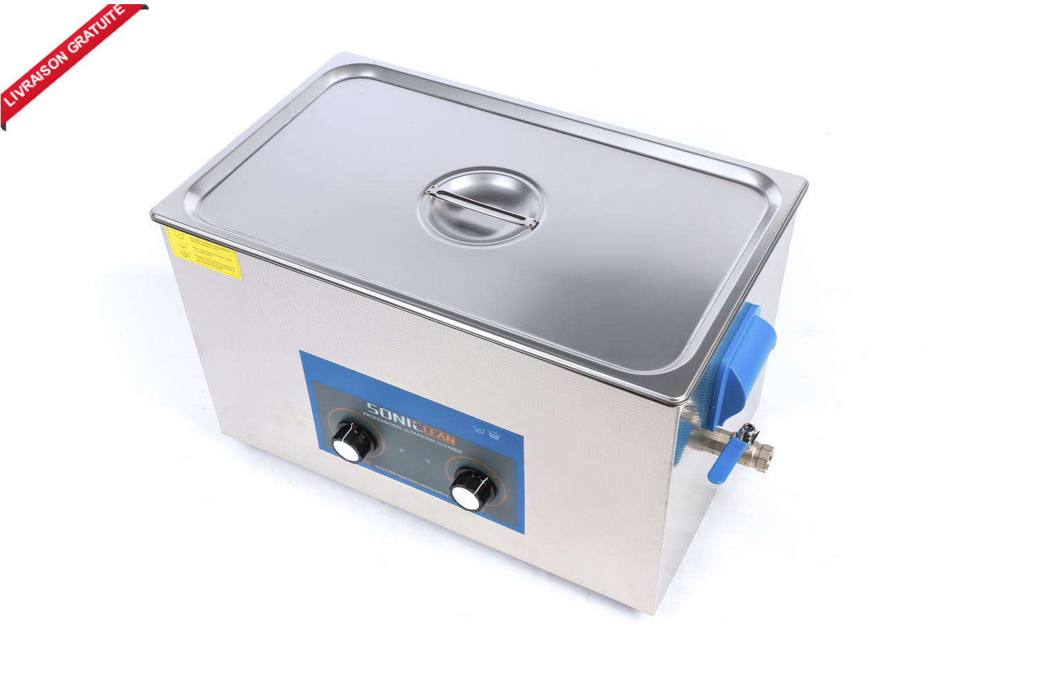 Nettoyeur / bac ultrason 6 litres analogique 180 watts avec vanne