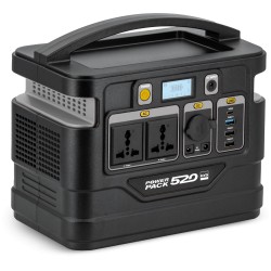 Centrale électrique portable modèle POWER PACK 520, 518 Wh avec batterie Lithium-Ion et convertisseur pur sinus