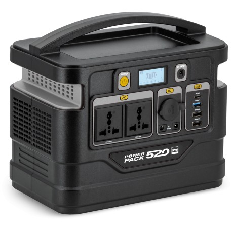 Centrale électrique portable modèle POWER PACK 520, 518 Wh avec batterie Lithium-Ion et convertisseur pur sinus