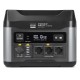 Centrale électrique portable avec batterie LiFePO4 1408 Wh, convertisseur pur sinus 1500 W et fonction booster 12 V