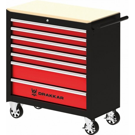 Servante d'atelier pro XXL 7 tiroirs 914x458x1008mm