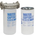 Filtre à gasoil à absoption d'eau avec support 1" et 2 filtres 30μ femelle 1"1/4