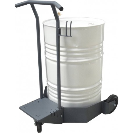 Chariot mobile pour déplacer les fûts - 3 roues - 220kg max - Drakkar