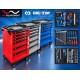 Servante d'atelier 6 tiroirs avec 180 outils King Tony