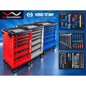 Servante d'atelier 6 tiroirs avec 180 outils King Tony