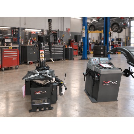 Pack Démonte Pneu Semi-Automatique 26" + Équilibreuse 24” – Pro, 220V, Accessoires Inclus, Garantie 2 Ans - VNEQUIPEMENT