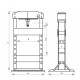 Presse d'atelier manuelle et pneumatique 100T