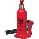 Cric bouteille hydraulique 5 tonnes, hauteur 207 à 402 mm – Drakkar Équipement