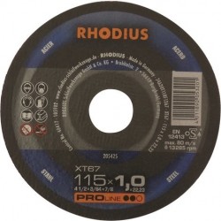 Lot de 25 Disques ∅75 mm à tronçonner acier/inox 75x2x10mm pour meuleuse - RHODIUS