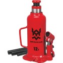 Cric bouteille hydraulique 12 tonnes, hauteur 227 à 457 mm – Drakkar Équipement