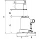Cric bouteille hydraulique télescopique 2 tonnes – Drakkar