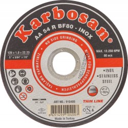 Lot de 25 disques à tronçonner acier/inox 125 x 1 x 22 mm KARBOSAN