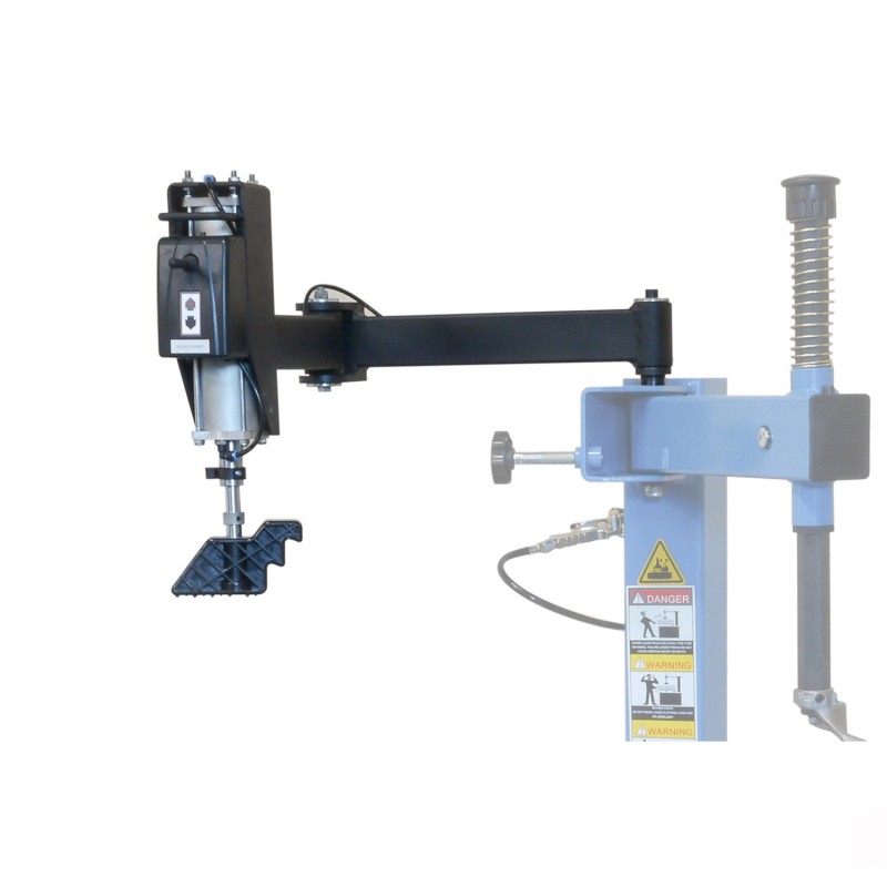 Démonte-pneus semi-automatique avec élévateur pneumatique et arbre et bras  rotatifs pour pneus RUNFLAT - M-215 Redats