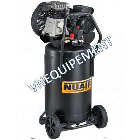 Compresseur d'air vertical 100 litres moteur 3 CV NUAIR