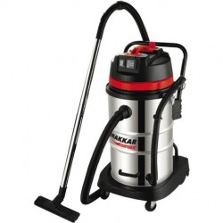 Aspirateur eau et poussière 50L 230V 1200W cuve inox basculante/prise électroportatif - 07403 - Drakkar equipement