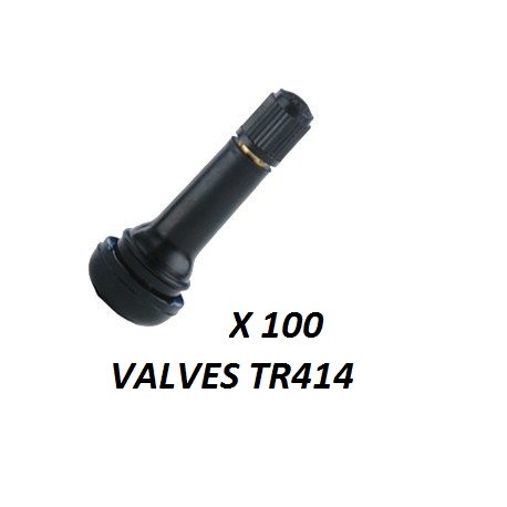 Sachet de 100 valves de roue standard TR414 - VNEQUIPEMENT