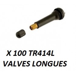  Valve Jante Courte,tr414 ventiel,Valve Jante,Lot de 10 valves  de Pneu TR414, Snap dans Pneu Valve Tige uchon De Soupape en Caoutchouc  Replacement pour Trou de Jante andard 11,5 mm