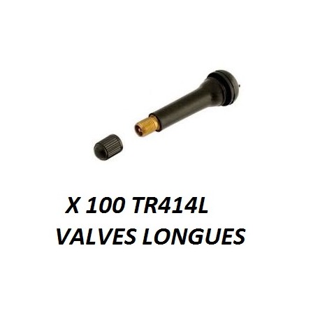 Sachet de 100 valves de roue longue TR414L - VNEQUIPEMENT