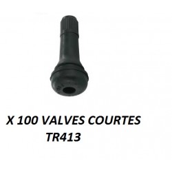 Valve de roue courte (x100) TR413