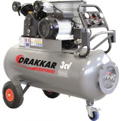 Compresseur d'air 3CV 200 litres 230V - 11274 Drakkar Equipement